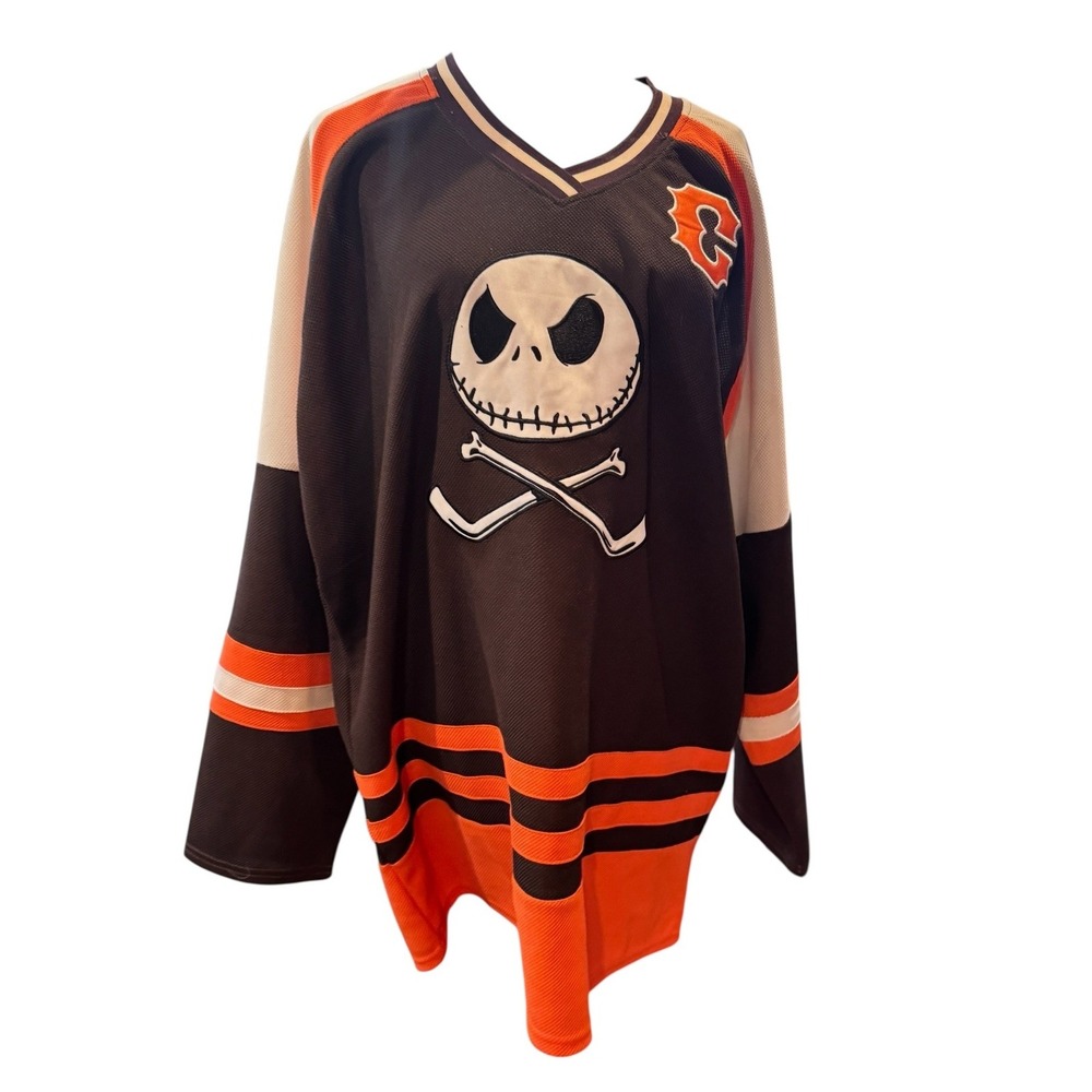 Disney BoxLunch Jack Skellington Nightmare Before Christmas‎ Hockey Jersey XL